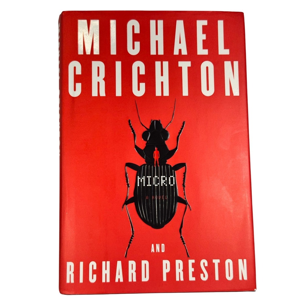 Micro Michael First‎ Edition Crichton Hardcover Book Thriller Sci Fi Novel